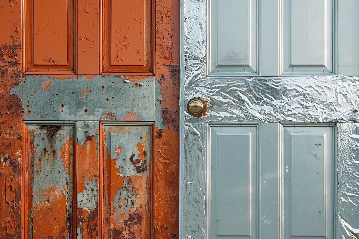 Redonnez vie à vos portes avec une astuce simple utilisant du papier aluminium